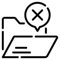 Empty Folder icon for web, app, infographic, etc vector