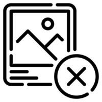 No Photos icon for web, app, infographic, etc vector