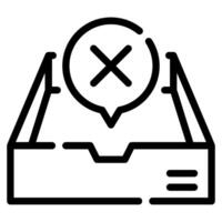 Empty Inbox icon for web, app, infographic, etc vector