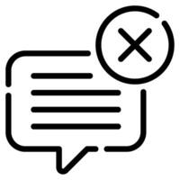 No Chats icon for web, app, infographic, etc vector