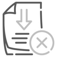No Downloads icon for web, app, infographic, etc vector