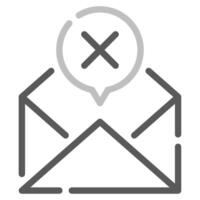 No Messages icon for web, app, infographic, etc vector