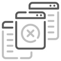 No Content icon for web, app, infographic, etc vector
