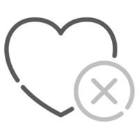 No Favorites icon for web, app, infographic, etc vector