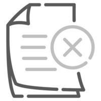 No Documents icon for web, app, infographic, etc vector