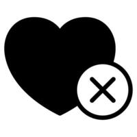 No Favorites icon for web, app, infographic, etc vector