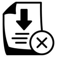 No Downloads icon for web, app, infographic, etc vector