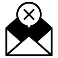 No Messages icon for web, app, infographic, etc vector