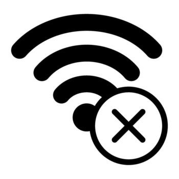 No Connection icon for web, app, infographic, etc vector