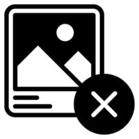No Photos icon for web, app, infographic, etc vector
