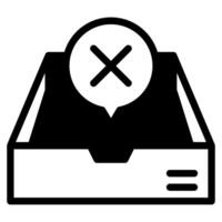 Empty Inbox icon for web, app, infographic, etc vector