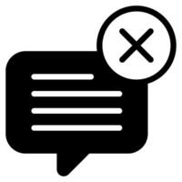 No Chats icon for web, app, infographic, etc vector