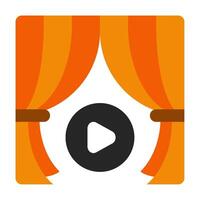 Curtain icon for web, app, infographic, etc vector