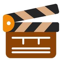 Clapboard icon for web, app, infographic, etc vector