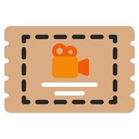 Ticket icon for web, app, infographic, etc vector