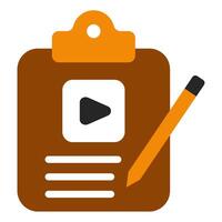 Script icon for web, app, infographic, etc vector