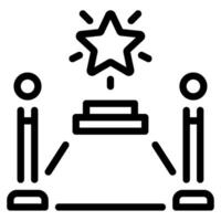Red Carpet icon for web, app, infographic, etc vector