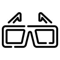 3D Glasses icon for web, app, infographic, etc vector