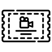 Ticket icon for web, app, infographic, etc vector