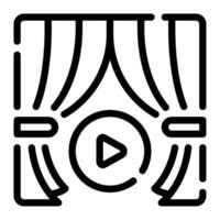 Curtain icon for web, app, infographic, etc vector