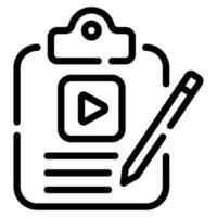 Script icon for web, app, infographic, etc vector