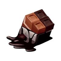 Sweet chocolate, gourmet candy design icon isolated vector