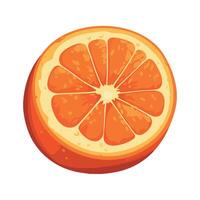 Fresh citrus slices, healthy summer refreshment design isolated vector