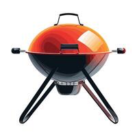 Grilled meat on barbecue, perfect summer lunch icon isolated vector