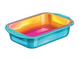Empty plastic container on white background icon isolated vector