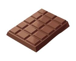 Chocolate bar shape on white background pattern icon vector