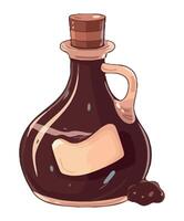 chocolate sauce in jar isolated icon design vector