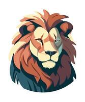 Lion Feline Magestic icon isolated illustration vector