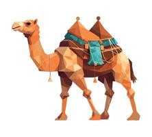 abstract camel icon isolated illustration vector