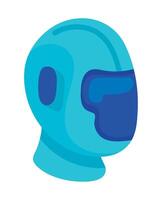 robot ai technology head isolated icon vector