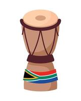 heritage day african drum isolated icon vector