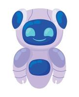 robot ai technology cyborg futuristic isolated icon vector