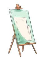 Artists creativity on display with painting presentation icon isolated vector