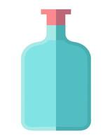 Transparent container holds shampoo icon isolated vector