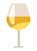 Wine bottle icon, isolated on yellow background design vector