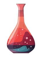 Organic wine bottle, gourmet cooking ingredient icon isolated vector