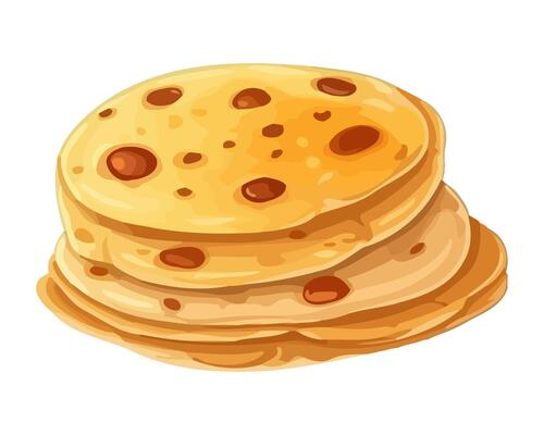 Sweet stack of cookies icon isolated