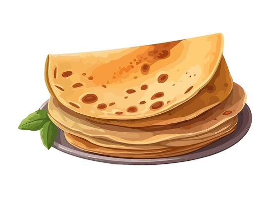 A stack of fresh pancake icon isolated