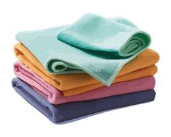 A fluffy towel, clean and fresh icon isolated vector