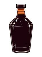 Alcohol bottle icon isolated on white background icon isolated vector