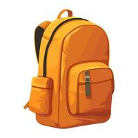 Adventure backpack, exploration and relaxation icon isolated vector