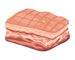 meat product pork slice icon isolated vector