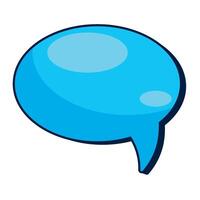 nineties pop art style bubble speech icon isolated vector