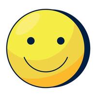nineties pop art style smiley icon isolated vector