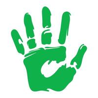 handprint paint color abstract isolated icon vector