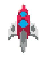battle ship pixels interface isolated icon vector